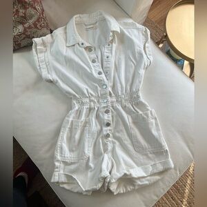 BLANKNYC white denim romper